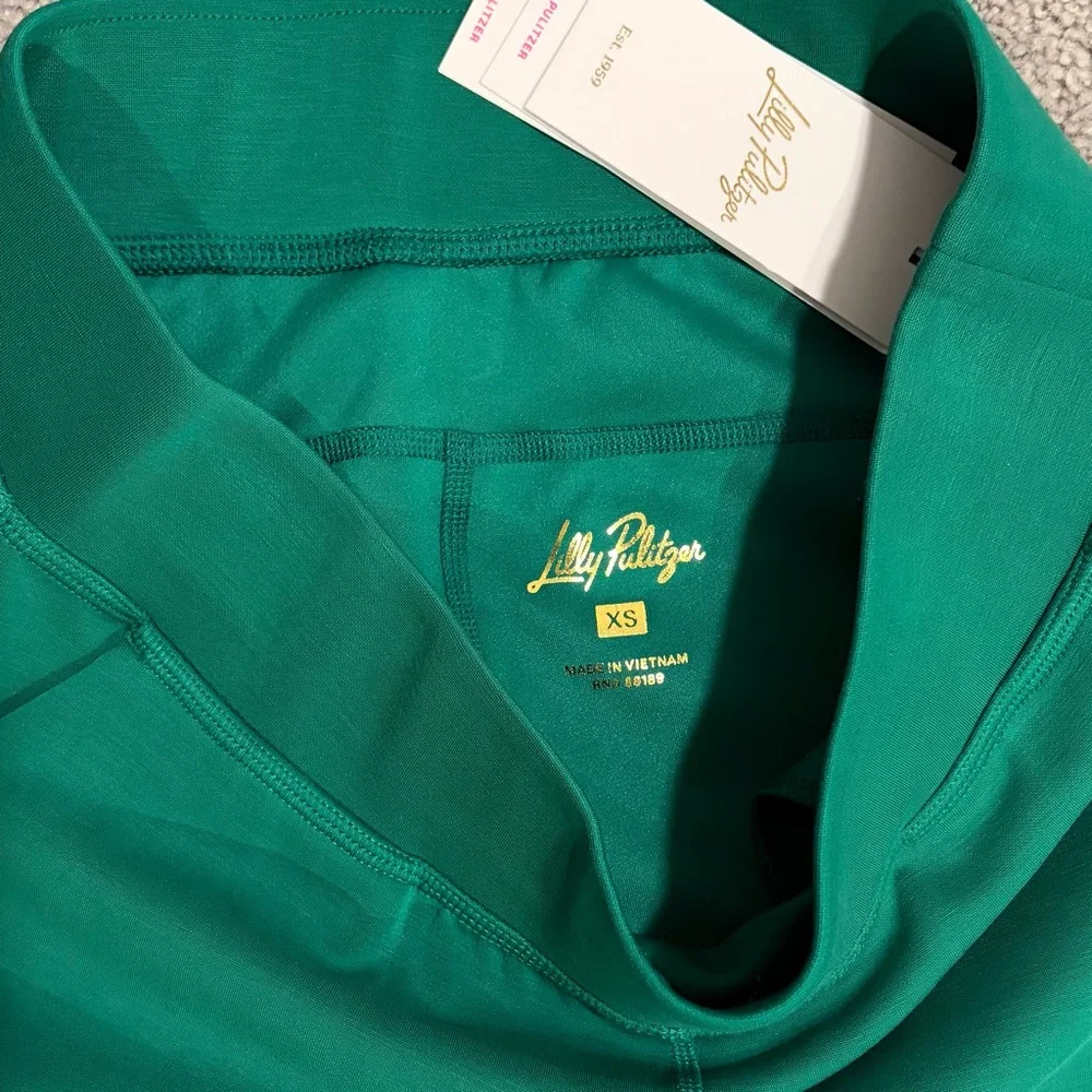 🌿 Lilly Pulitzer UPF 50+ 30.5" Alwyn High Rise Pant, Fiddle Leaf Green, FLAWED - Picture 12 of 16